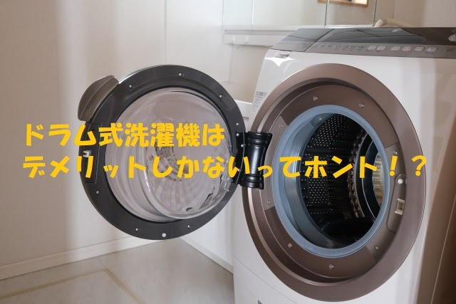 ドラム式洗濯機はデメリットしかない？二度と買わない、いらないとされる理由